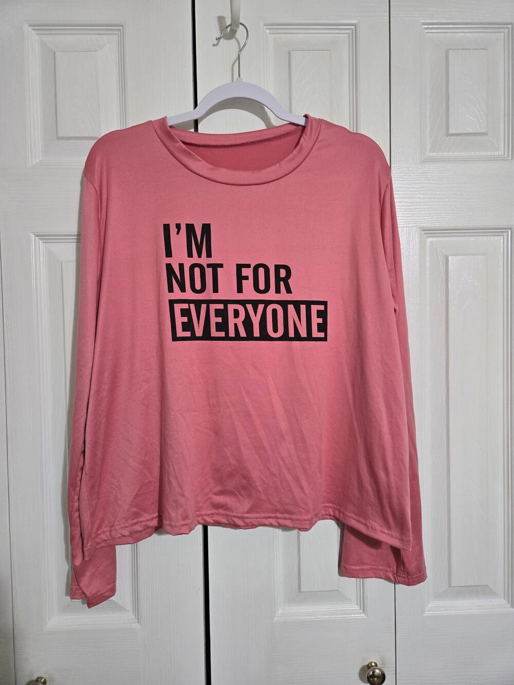 Unknown brand xxl women's pink long sleeve top